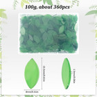 1 Box 360pcs Green Mosaic Glass Pieces Craft Glass Mosaic Tiles 8 X 15mm Transpa