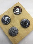 4 Pc Lot Micro-macro Brewery Bottle Caps Vintage   Vintage Inspired New 1031