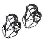  2 Pairs Outdoor Crampon Shoe Cover Snow Anti-slip Shoes Ice Gripper