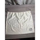 Coach Large Cream White Satin Drawstring Dust Bag Logo Storage Cover Designer
