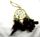 Native American Made Dream Catcher  4  Turquoise Dreamcatcher   Coa   216