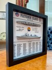 Fletcher Class Destroyer Memorial Display Box  Ww2  9  X 9   Black  Large