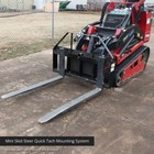 Titan Attachments Mini Skid Steer Pallet Fork Attachment  42  Fork Blades