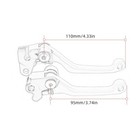 Anodized Pivot Brake Clutch Levers For Honda Crf150r 2007-2024 Crf250r Crf450r
