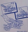 Aunt Marthas 3534 Birds Galore Embroidery Transfer Pattern Spring Songbirds Unct