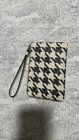 Coach Corner Zip Wristlet With Houndstooth Print Ck431 Wallet - New