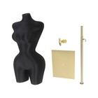 Female Mannequin Body Torso Clothing Display Model Adjustable Dress Form Black
