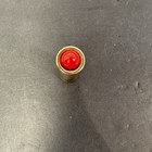 1950s Helen Neushaefer Vintage Gold Lipstick Holder Tube W red Lipstick