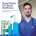 Neti Pot Sinus Rinse Bottle For Natural Relief - Nasal Irrigation System For All