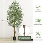 Faux Olive Tree 6 9ft Artificial Tree Indoor With Leaves And Fruits Home Decor