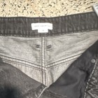 Good American Good  90s Short Black Denim Cut Off High Rise Shorts Size 16