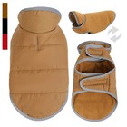 Reversible Dog Coat Waterproof Fleece Winter Jacket Warm Puppy Pet Clothes