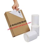 2 Roll 220 roll Thermal 4x 6 Shipping Postage Labels Compatible Dymo 4xl 1744907