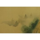 Japanese Painting Hanging Scroll Japan Landscape Vintage Old 503r