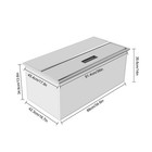 Drop-in Ice Bin Kitchens Ice Chest Juice Ice Bin Not Easily Deformed Easy Clean