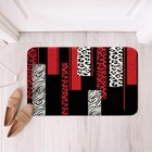  Leopard Zebra Bathroom Rugs 16 x24  Cheetah Red White Black Bath Rugs For 