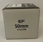 New Canon Ef 50mm F 1 8 Stm Lens In Original Box 