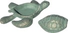 Sea Turtle Key Hider Figurine - Cast Iron Garden Statue With Secret Storage C   