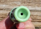 Green Slime Glass Chillum Pipe With Deep Bowl Free Shipping