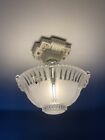 Antique Vintage Art Deco Ceiling Chandelier Light Fixture Porcelain Porcelier