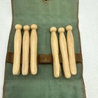 Vintage Travel Clothes Line And Clothes Pins