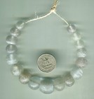 African Trade Beads Vintage Antique Glass Beads Clear Dutch European Dogon Beads