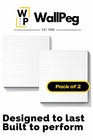 Wallpeg Pegboard Panels Peg Board Plastic Pegboard Kit 24 x24  2  White
