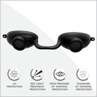 Flexible Sun Goggles Eye Protection Uv Black Glasses Eyes Protect Tanning Bed