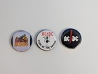 Ac Dc Vintage 80s Buttons Pins Flick Switch About To Rock Lot Of 3