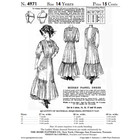 Edwardian Misses    Panel Dress Sewing Pattern     1900s Historical Costume