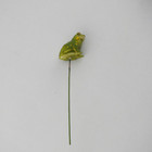 Vintage Miniature Green Frog Florist Animal Floral Pick Ceramic 1 