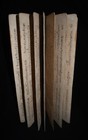 Antique 20c Thai Samut Khoi Painting   Manuscript W  Seven Dancers   Thai Script