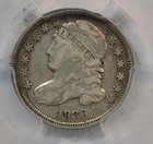 1836 Capped Bust Dime  Pcgs Vf  30