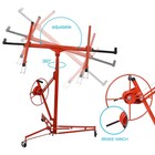Drywall Lift 11ft Maximum Height hoist Jack For Panel Installation red