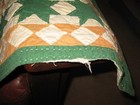 Vintage Hand Stitched Quilted Christmas Throw- Stars And Gifts 54  X 56 