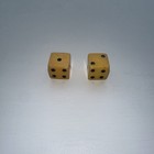 Vintage Bakelite Dice Butterscotch Set Of 2