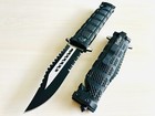 8 5    Black Military Tactical Spring Assisted Open Blade Folding Pocket Knife