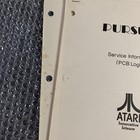 Original Pursuit Atari      Arcade Video Game Manual
