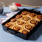 Lodge Cast Iron Casserole Baking Pan Dual Handles Seasoned 9 X 13
