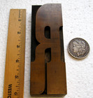 6  Vintage Letterpress Wood Type Large Uc R  Great Letter With Great Style 