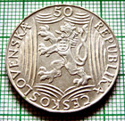Czechoslovakia 1949 50 Korun  70th Birthday Josef Stalin Silver Unc