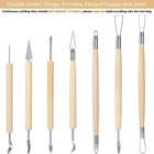 18pcs Clay Sculpting Tools  Basic Polymer Clay Pottery Carving Tool Kit