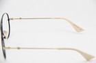 Gucci Gg 0515o 001 Black Gold Gunmetal Authentic Frames Eyeglasses 58-14