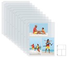 Photo Album Refill Sheets 4x6 Inch Heavyweight Clear 3 Ring Binder Pages - 100 P