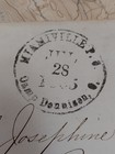 Camp Dennison 1865 Just Post Civil War Cover Envelope Miamiville Ohio