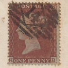 Ab9_01 Gb Qv 1854 1d Red-brown Plate 155 Sg17-c1 1  Kb Fu London Is 14 Wrapper