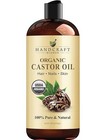Premium Organic Castor Oil 100  Pure And Hexane-free Cold-pressed Beauty 16 Fl 