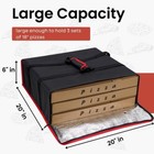 20 X 20 Pizza Delivery Bag - Insulated Pizza Warmer For Hot Food Delivery  Large