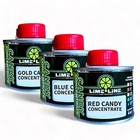 Lime Line Candy Pack Bundle - Red-blue-gold Transparent 16 Oz Candy Concentrates