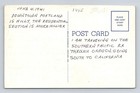 Portland Or-oregon  Interstate Highway Bridge  Columbia River  Vintage Postcard